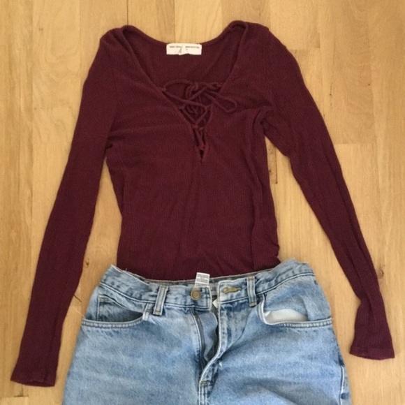 UO lace up top - Picture 2 of 4